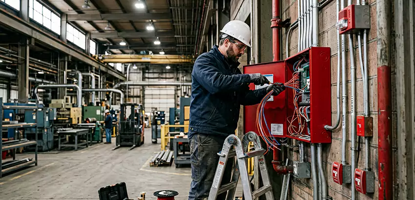 Industrial Fire Alarm Installation in Medford